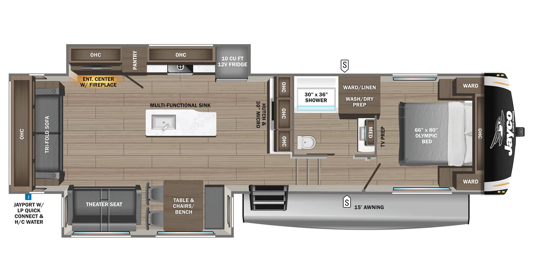 2026 Jayco EAGLE 29RLC - Floor plan