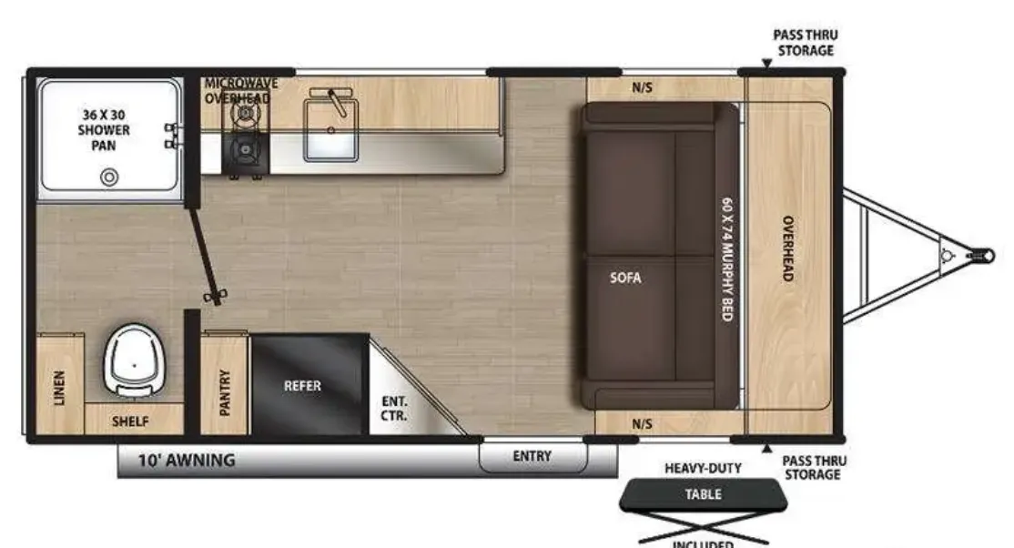 2023 Coachmen Catalina Summit Series 7 164RB - Floor plan