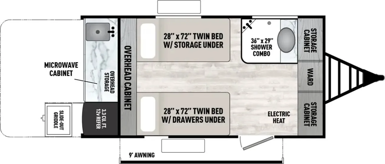 2025 Coachmen Clipper 11000ROK - Floor plan
