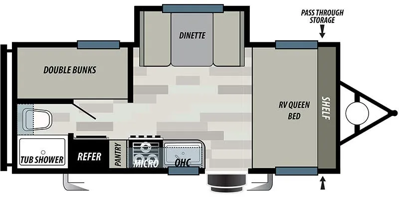 Forest River Sonoma 1971BH floor plan