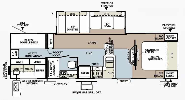Forest River Rockwood Signature Ultra Lite 8317RKSS floor plan