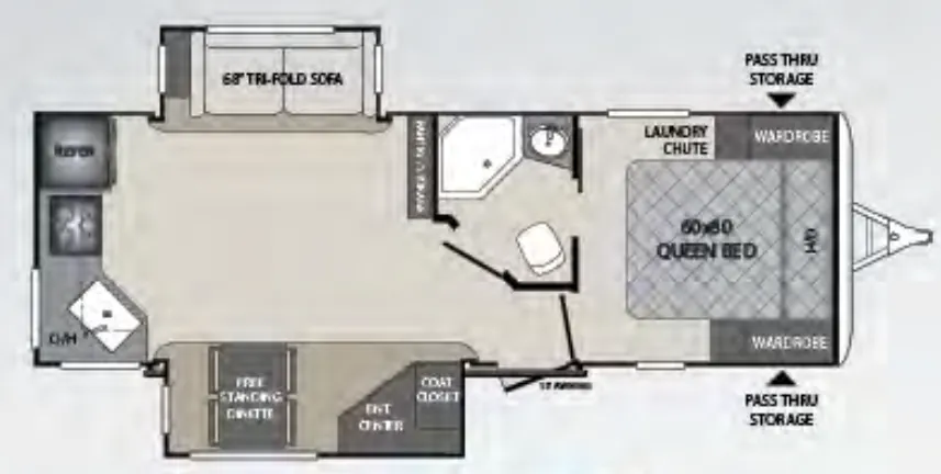 Keystone Premier 24RKPR floor plan