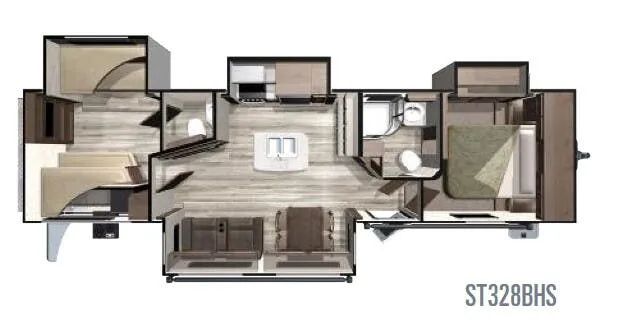 Highland Ridge Silverstar ST328BHS floor plan