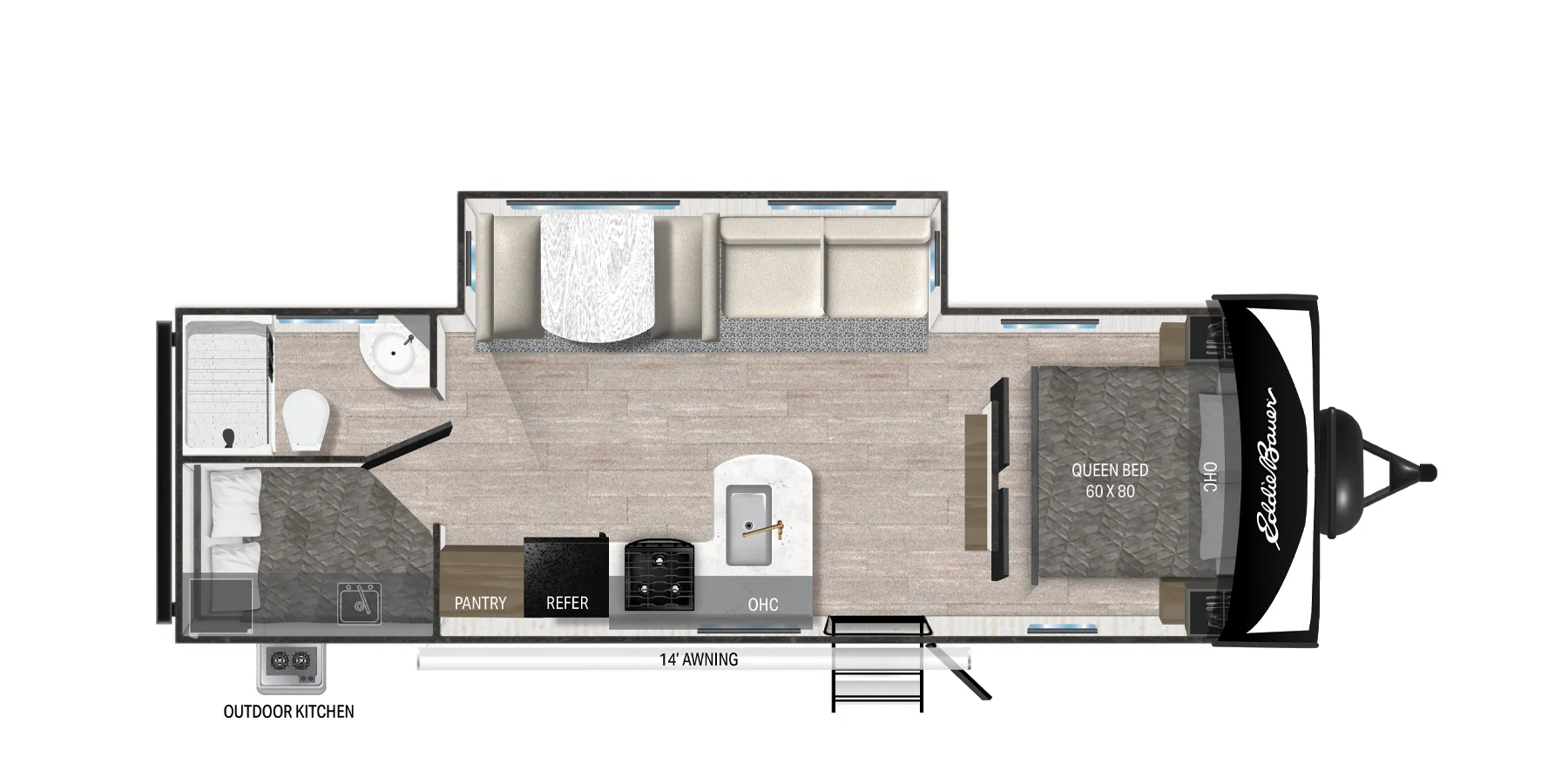 Heartland Eddie Bauer 262BH floor plan