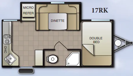Pacific Coachworks Econ 17RK floor plan