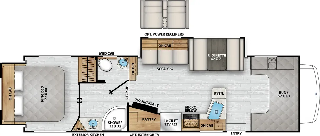 2026 Coachmen Freelander 30RS floor plan