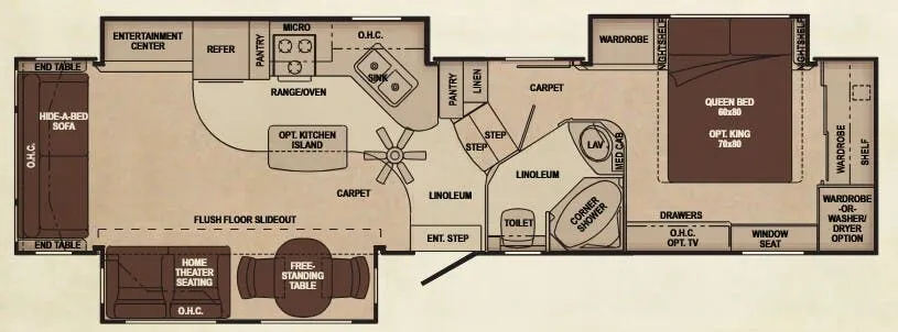 Carriage Cameo 35SB3 floor plan