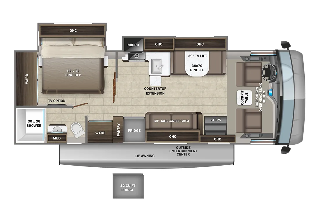 Entegra Coach Vision 27A floor plan