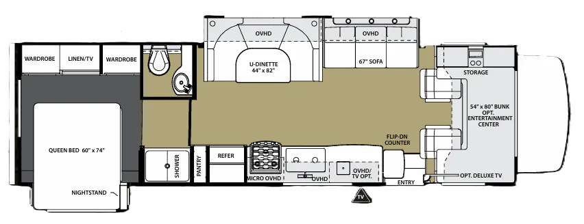 Forest River Sunseeker 3010DS floor plan
