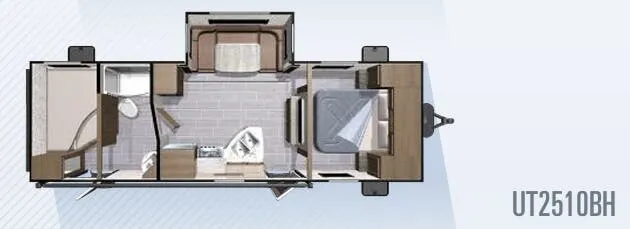 Highland Ridge Open Range Ultra Lite UT2510BH floor plan