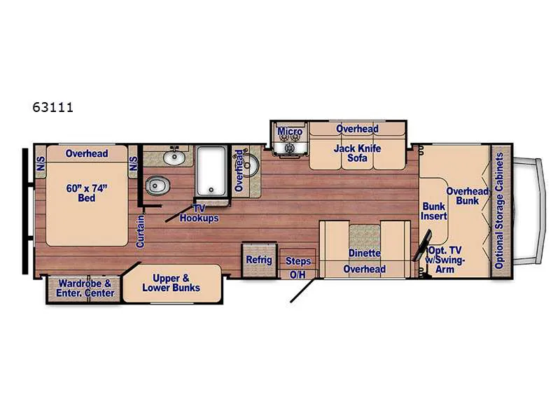 2021 Gulf Stream Conquest Class C 63111 — Floor plan