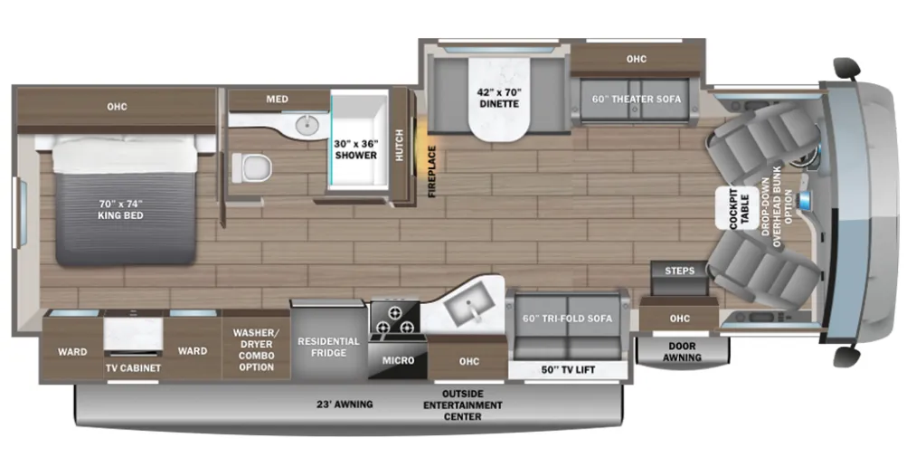 2026 Entegra Coach Vision XL 34G - Floor plan