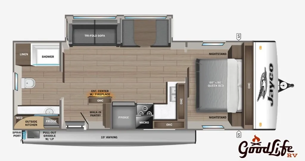 2026 Jayco Jay Feather 25RB floor plan
