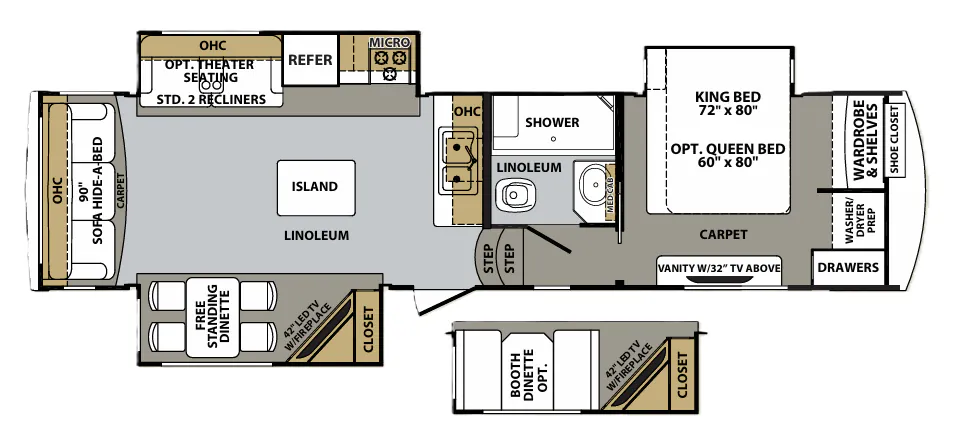Forest River Cardinal 3030RS floor plan