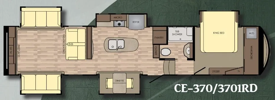 CrossRoads Cameo 3701RD floor plan