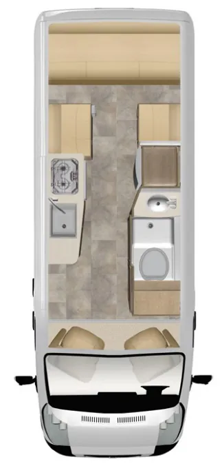 Pleasure-Way Lexor TS BASE floor plan