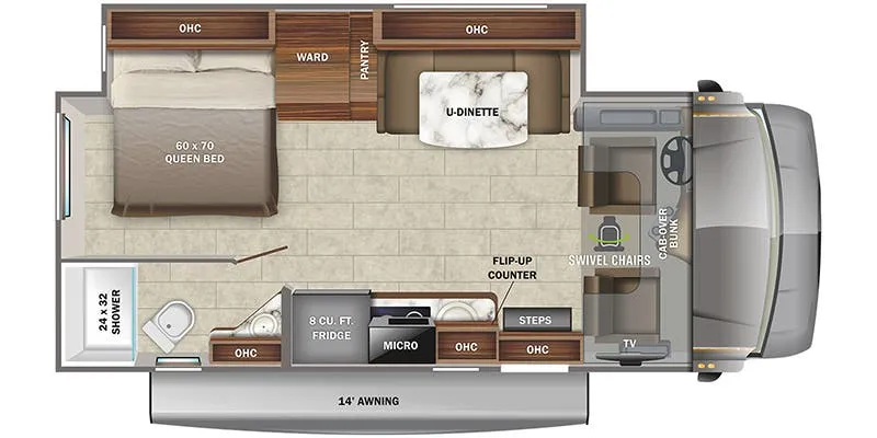 2022 Jayco Melbourne 24L - Floor plan