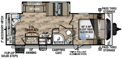 Venture RV SportTrek ST251VRK floor plan