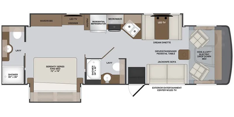 2025 Holiday Rambler Eclipse 32S floor plan