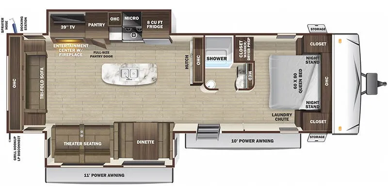 Highland Ridge Open Range Ultra Lite UT2902RL floor plan