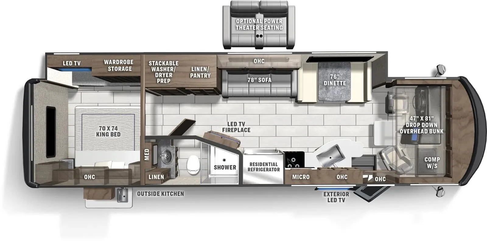 Coachmen Encore 335FS floor plan