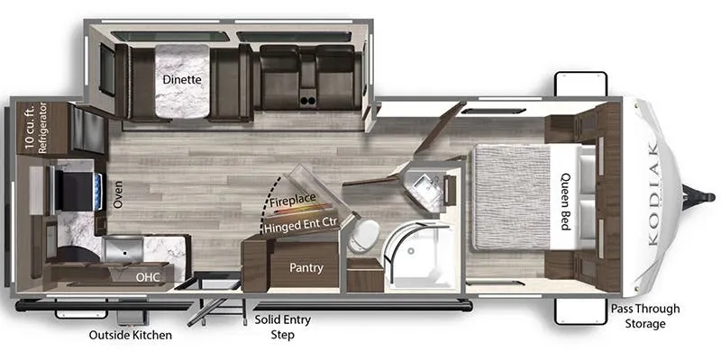 2024 Dutchmen Kodiak Ultra-Lite Ultra-Lite 257RKSL - Floor plan