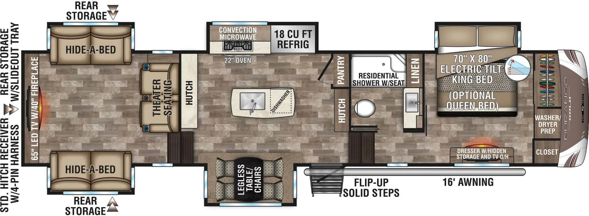 K-Z Durango Gold G381REF floor plan