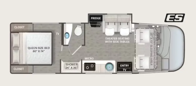 Thor Motor Coach Freedom Traveler A26 floor plan