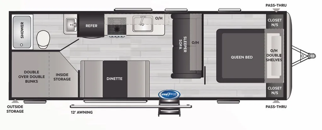 2023 Keystone Springdale 260BH floor plan