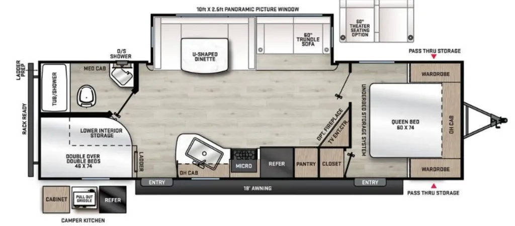 2025 Coachmen Catalina Legacy Edition 263BHSCK floor plan