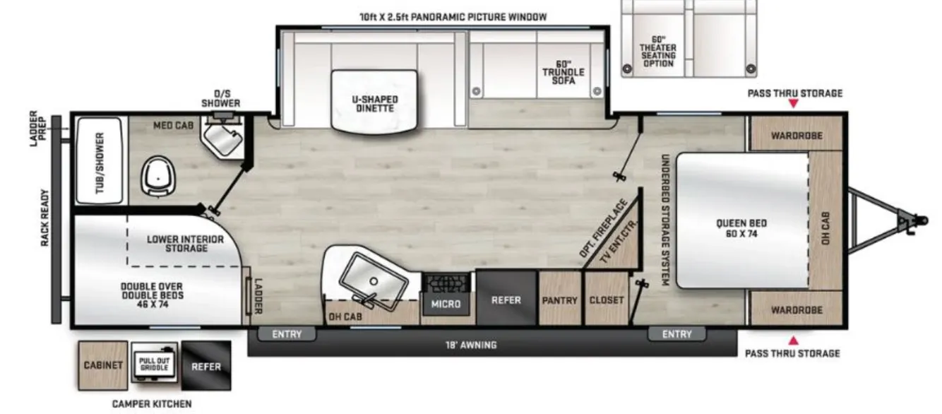 2025 Coachmen Catalina Legacy Edition 263BHSCK - Floor plan