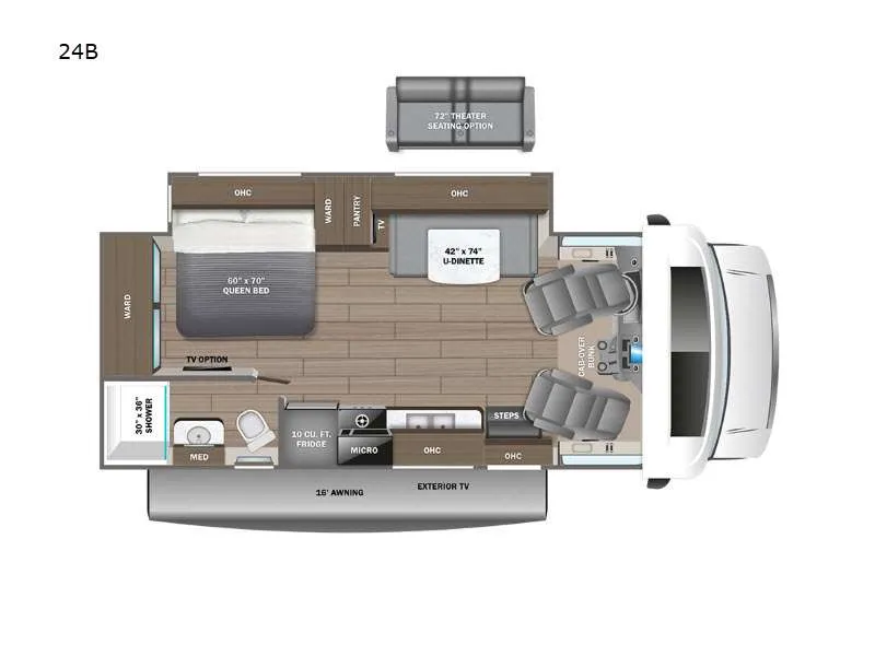 2027 Entegra Coach Odyssey 24B - Floor plan