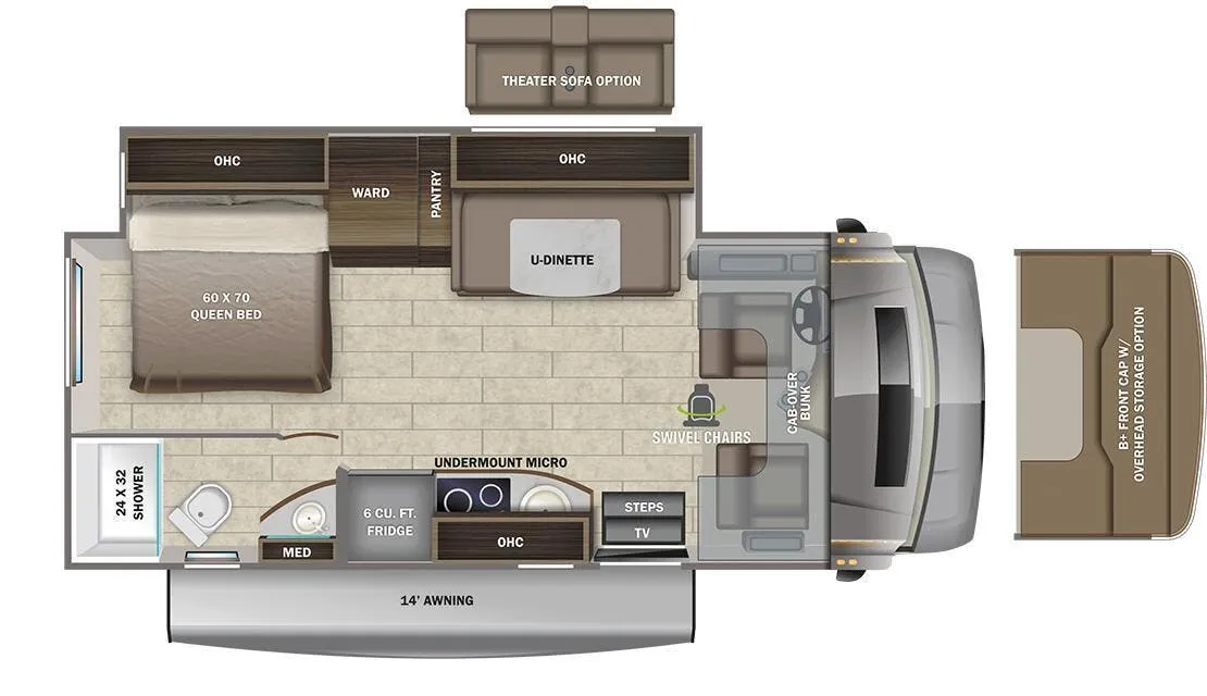 Entegra Coach Qwest 24L floor plan