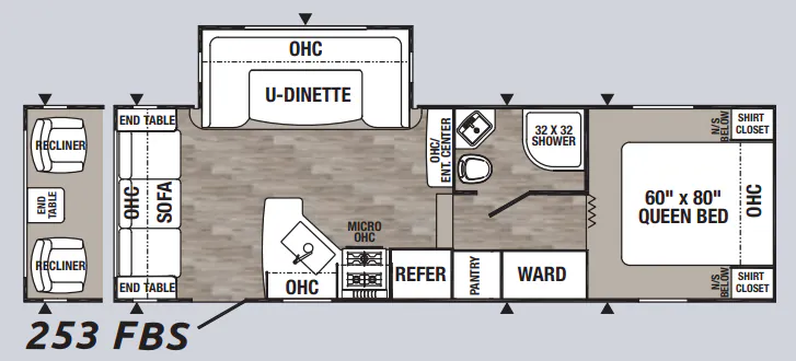 Palomino Puma 253FBS floor plan