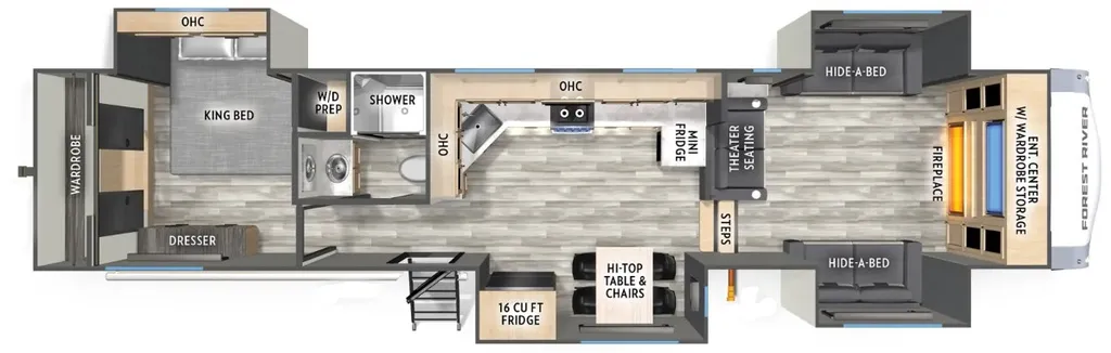 2026 Forest River Cardinal 35FL floor plan