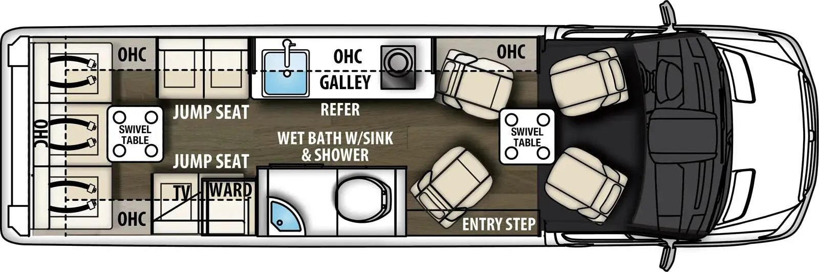 Coachmen Galleria 24Q floor plan