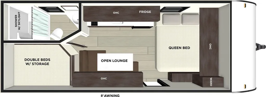 2026 Forest River EVO 174DBLE floor plan