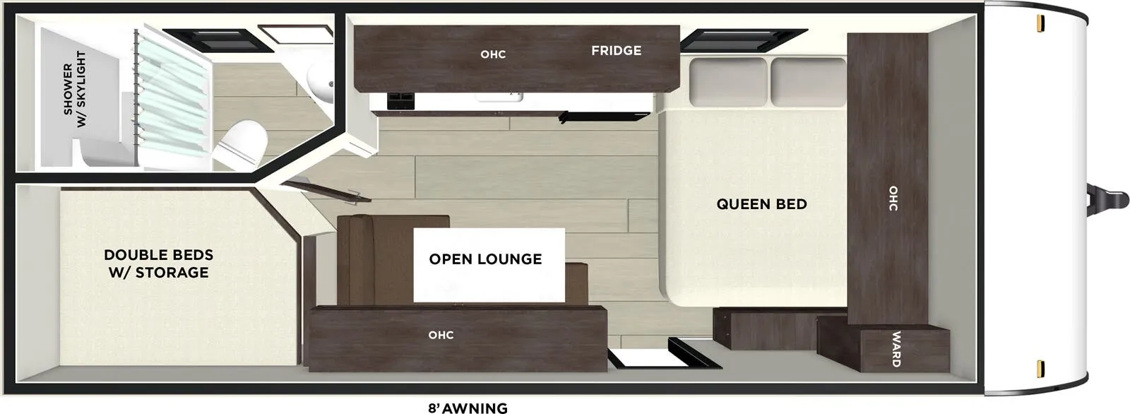 Forest River EVO Select 174DBLE floor plan