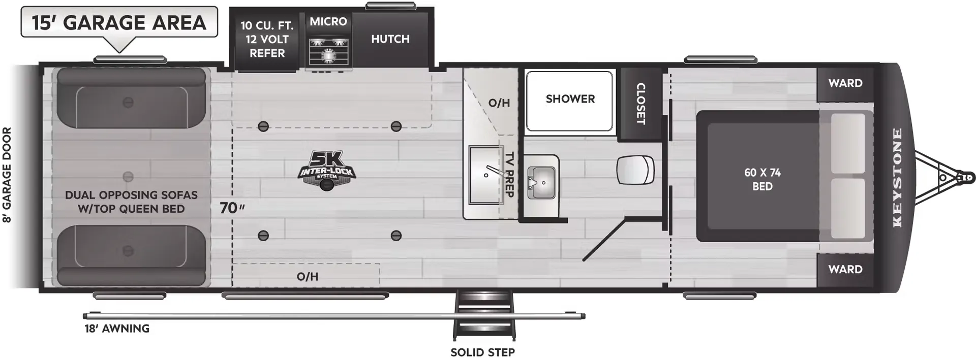 Keystone Impact 2915 floor plan