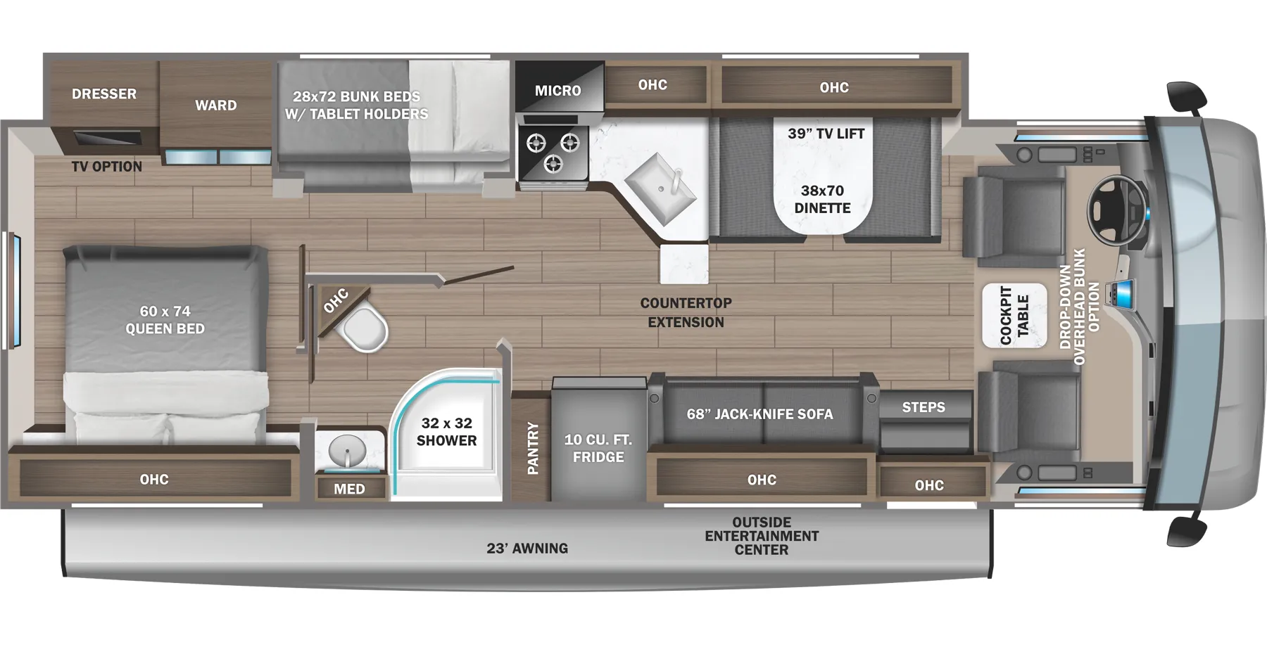 Jayco Alante 29F floor plan