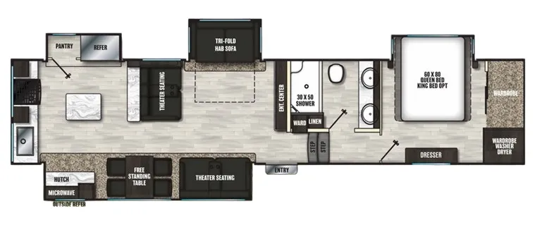 Coachmen Brookstone 374RK floor plan