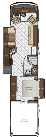 Newmar Canyon Star 3927 floor plan