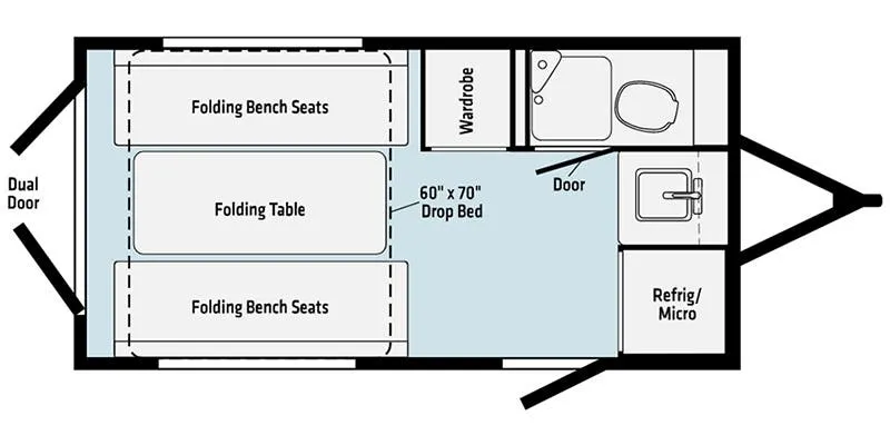 Winnebago HIKE 100 H1316SB floor plan