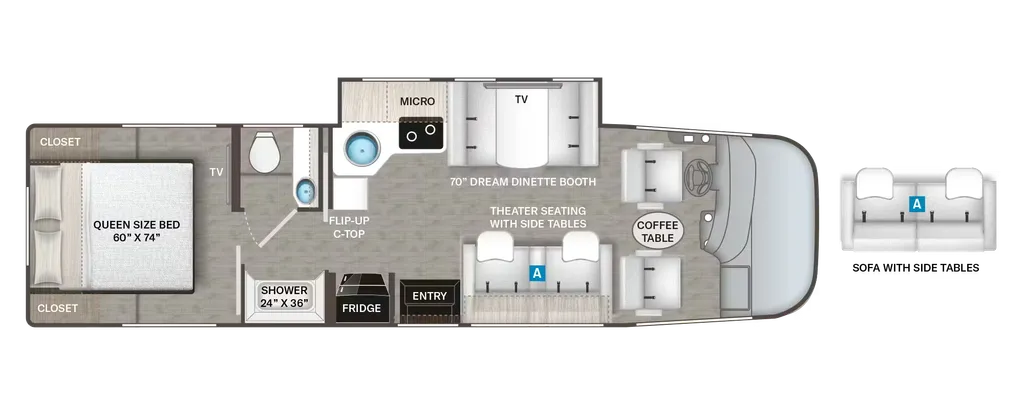 2026 Thor Motor Coach Vegas 281 floor plan