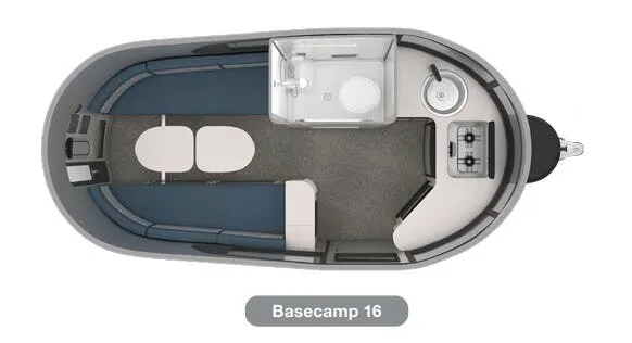 Airstream Basecamp 16 floor plan