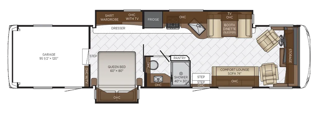 2026 Newmar Canyon Star 3947 floor plan