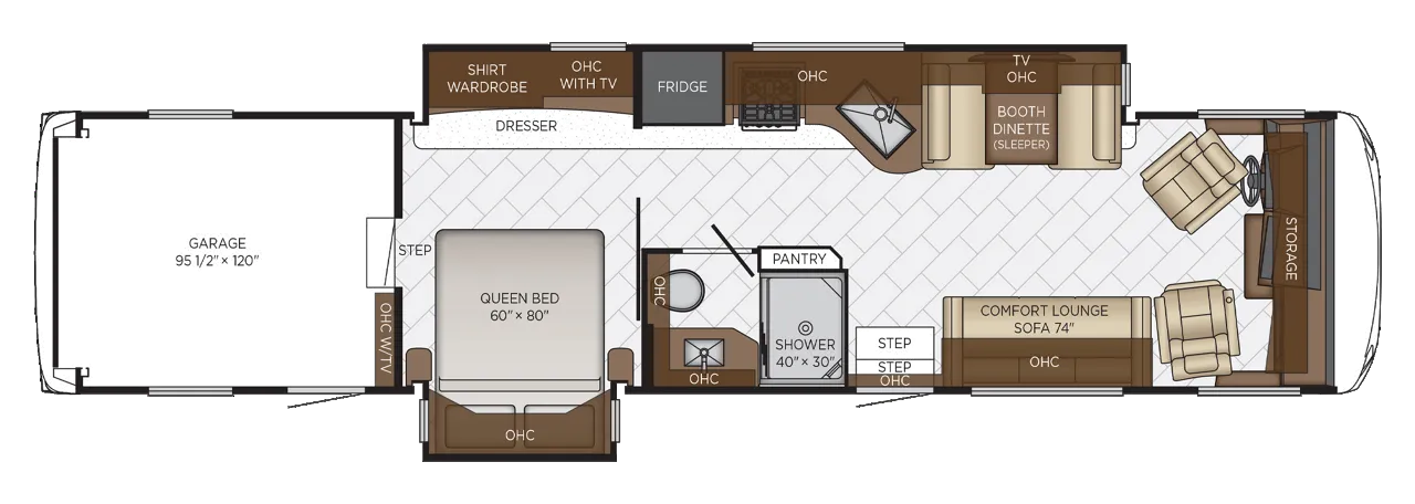 2026 Newmar Canyon Star 3947 - Floor plan