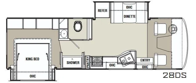 Coachmen Mirada 28DS floor plan