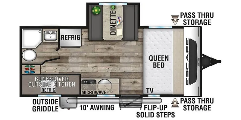 K-Z Escape E191BHK floor plan