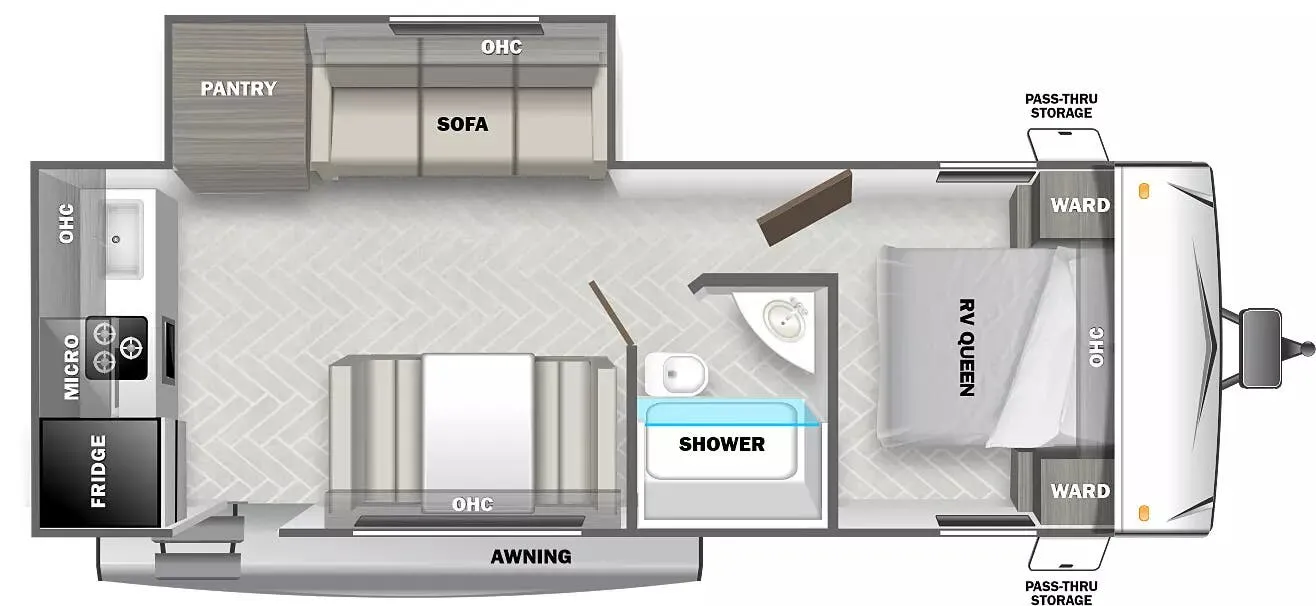 Forest River EVO 228RK floor plan